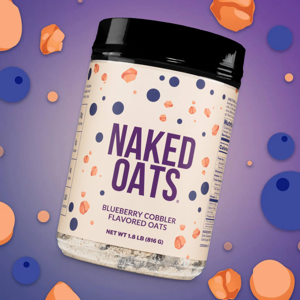 Blueberry Cobbler Protein Oats - Blueberry Cobbler for Convenient High - Protein Mornings