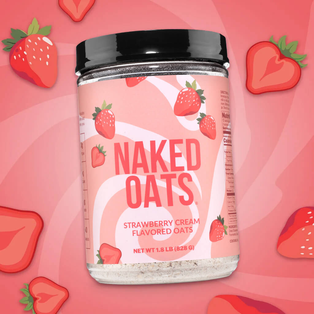 Strawberry Cream Protein Oats - Strawberry Cream for Convenient High - Protein Mornings