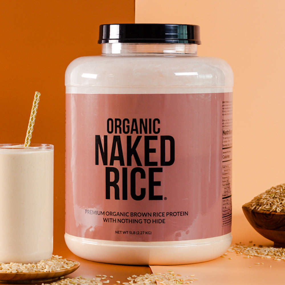 Organic Brown Rice Protein Powder 1lb - Unflavored 1LB with a Simple, Easy - Mix Protein Formula