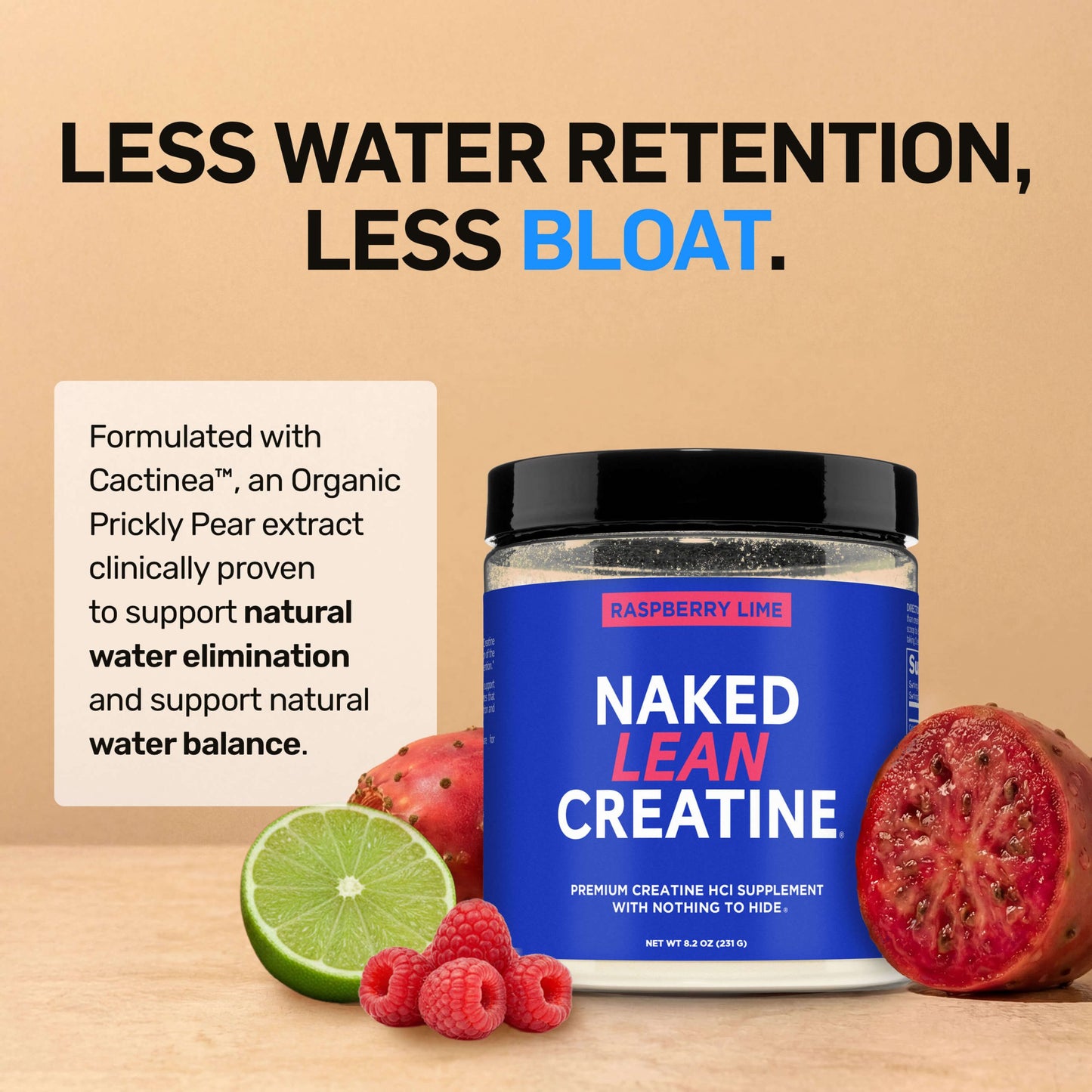 Raspberry Lime Creatine HCl Powder - Raspberry Lime with a Convenient Training - Day Formula