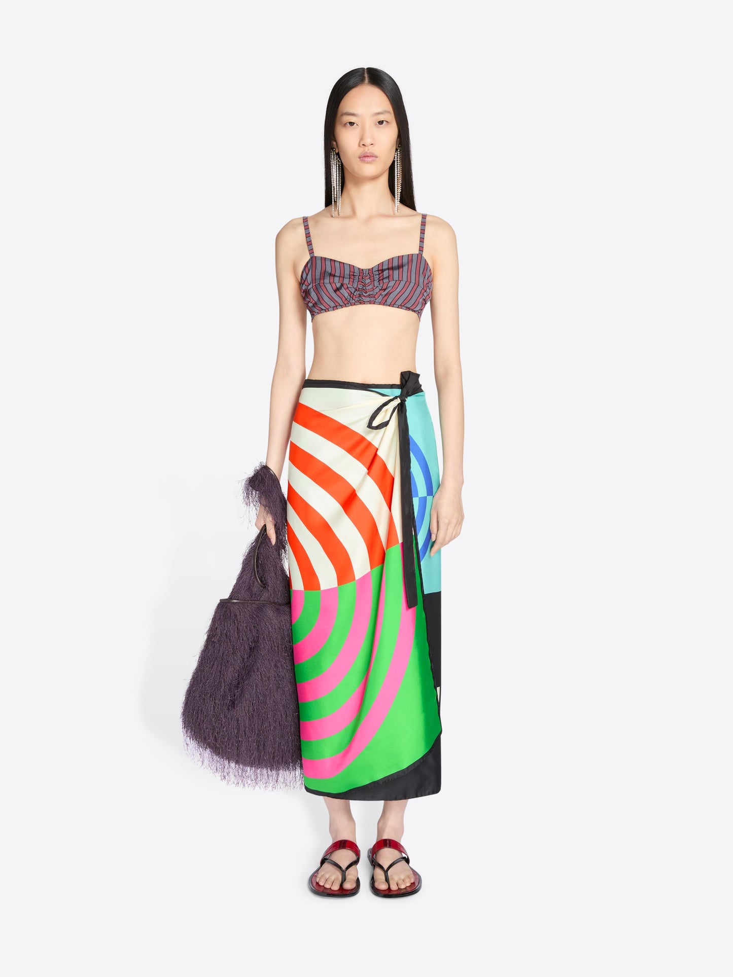 Long Wrap Scarf-Skirt