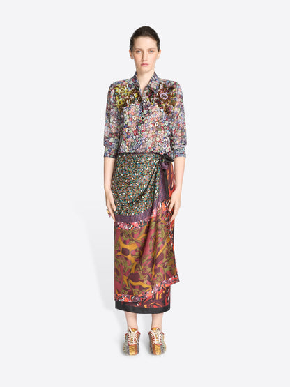 Long Wrap Scarf-Skirt