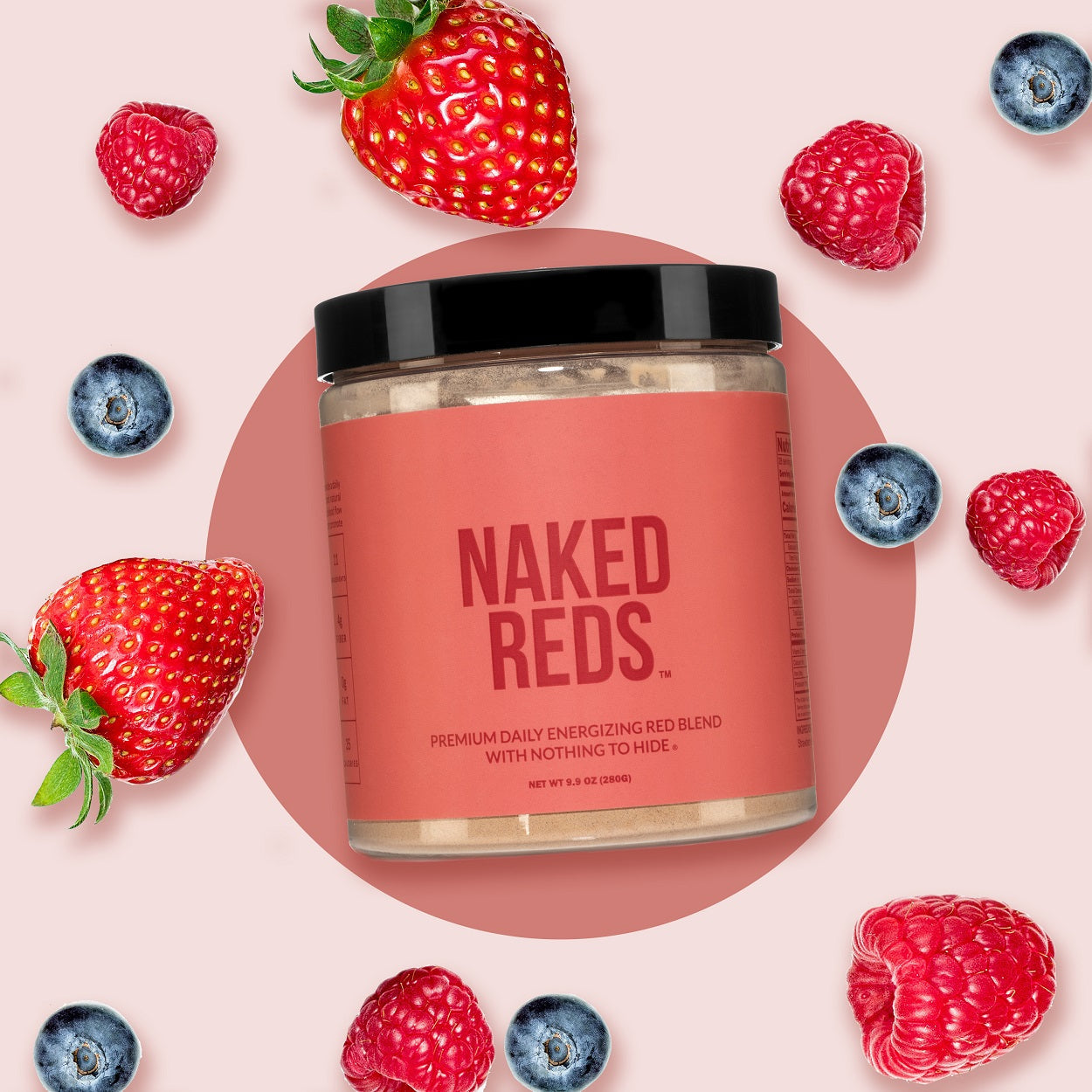 Red Fruit and Vegetable Blend Powder with a Convenient, Easy - Use Formula