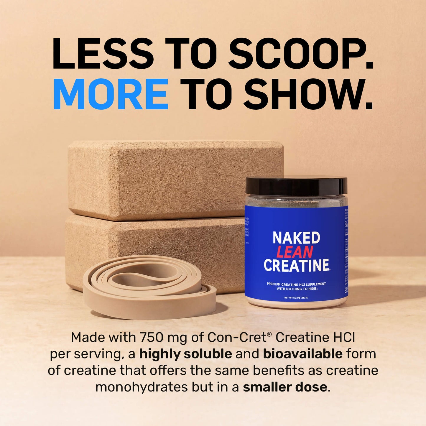 Creatine HCl Powder - Unflavored with a Convenient Training - Day Formula