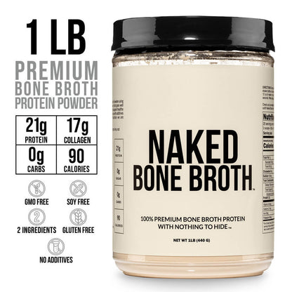 Bone Broth Protein Powder with a Simple, Easy - Mix Protein Formula