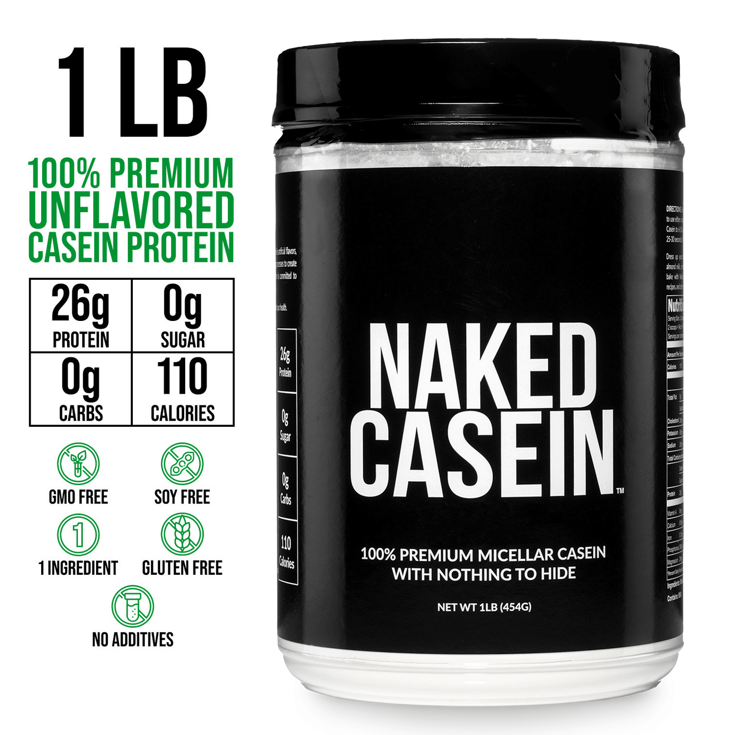 Micellar Casein Protein Powder with a Simple, Easy - Mix Protein Formula