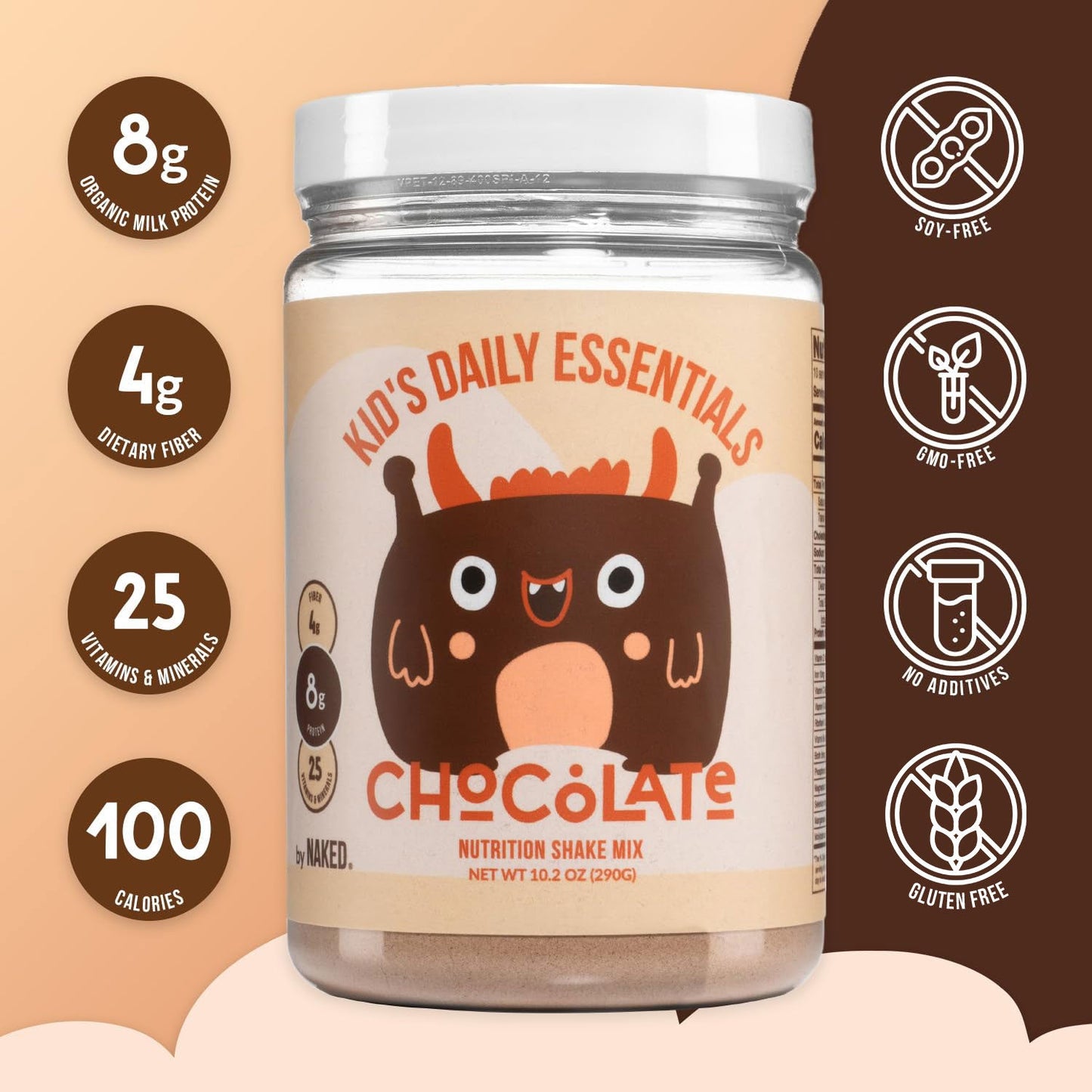 Kids Nutrition Shake - Chocolate Formula with an Easy, Family - Friendly Format