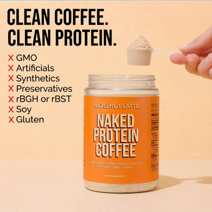 Hazelnut Latte Protein Iced Coffee - Hazelnut Latte with Coffee Flavor in an Easy - Mix Formula