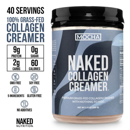 Mocha Coffee Creamer - Mocha Collagen Creamer with Coffee Flavor in an Easy - Mix Formula