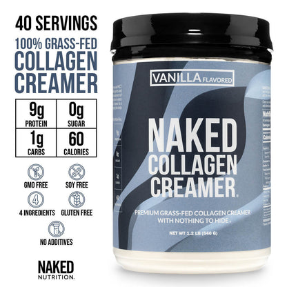 Vanilla Collagen Creamer - Vanilla Collagen Creamer with Coffee Flavor in an Easy - Mix Formula