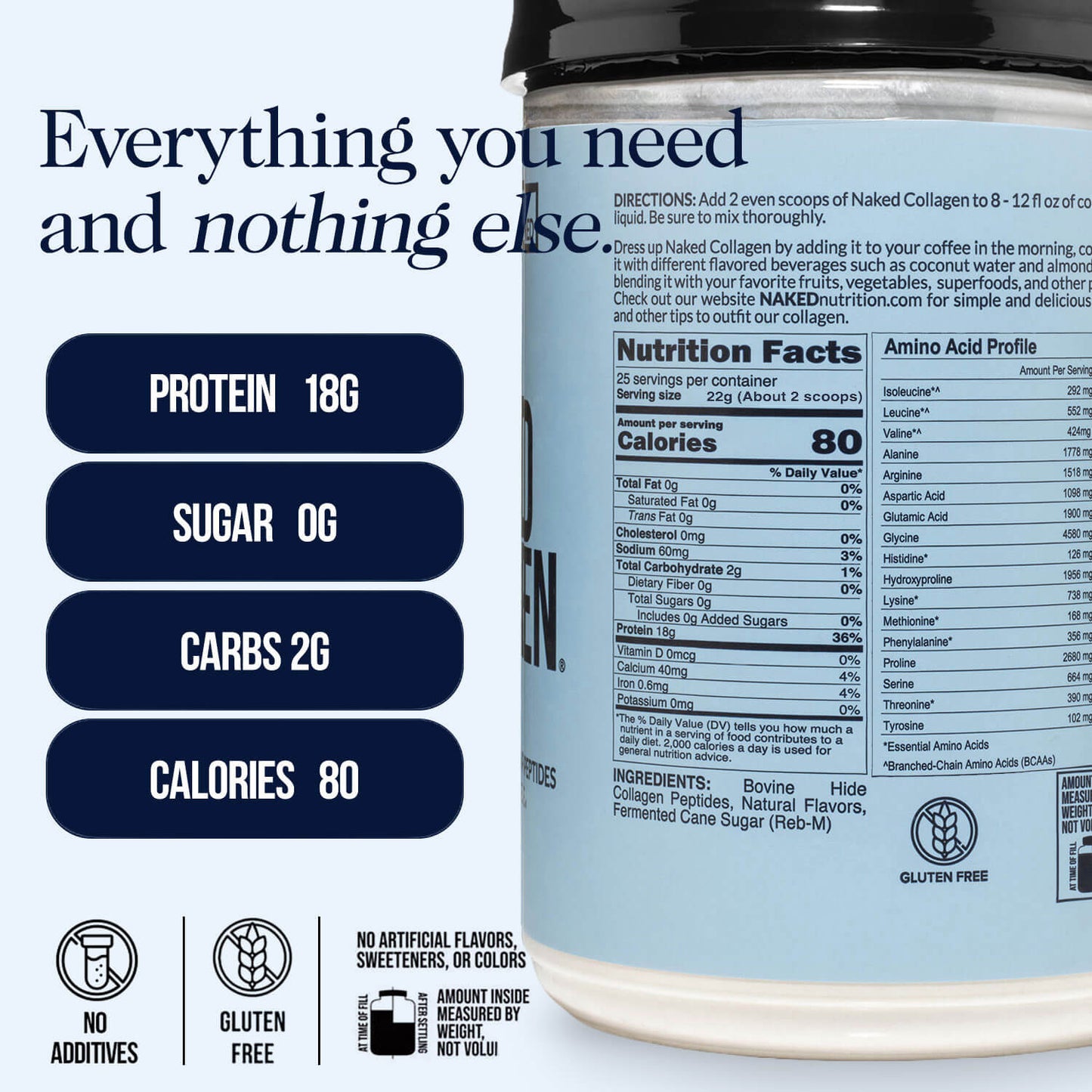Vanilla Collagen Peptides Powder - Vanilla Collagen Peptides with a Simple, Versatile Collagen Formula