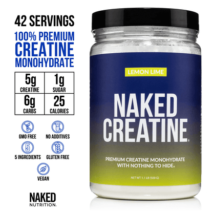 Lemon Lime Creatine Monohydrate Powder - Lemon Lime with a Convenient Training - Day Formula