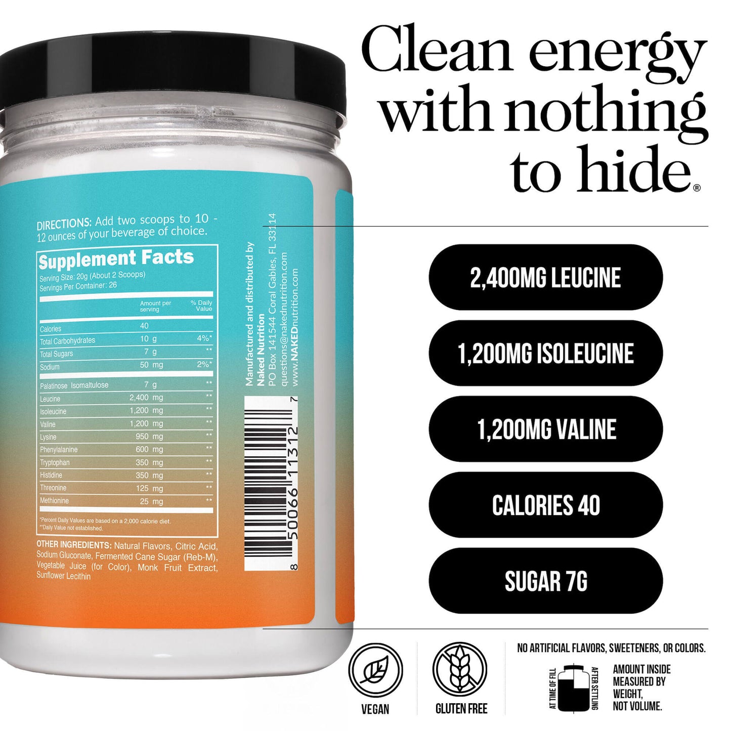 Mango Essential Amino Acids Supplement - Mango EAA with a Convenient Training - Day Formula