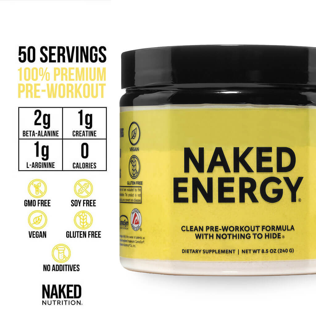 Pre Workout Supplement - Unflavored with a Convenient Training - Day Formula