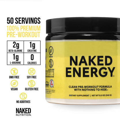 Pre Workout Supplement - Unflavored with a Convenient Training - Day Formula