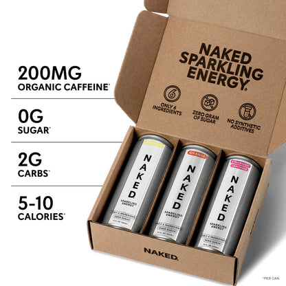Sparkling Energy Sample Kits - Sample Pack with Protein in an Easy - to - Mix Format