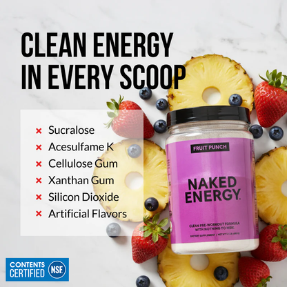 Fruit Punch Pre Workout Supplement - Fruit Punch with a Convenient Training - Day Formula