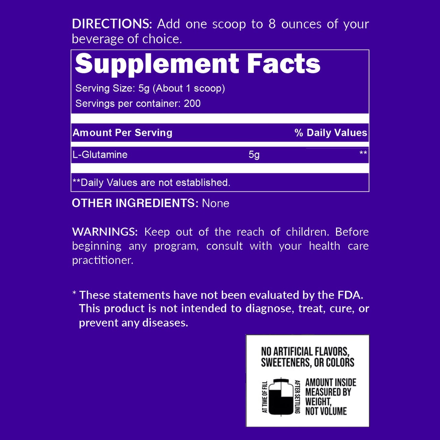 Glutamine Powder - 2.2LB with a Convenient Training - Day Formula