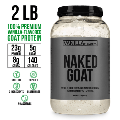 Vanilla Goat Whey Protein Powder - Vanilla with a Simple, Easy - Mix Protein Formula