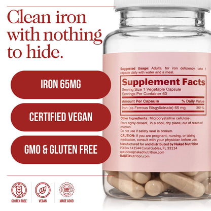 Daily Iron Supplement - Iron with a Convenient Daily - Use Format