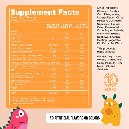 Kids Multivitamin Gummies with a Convenient Daily - Use Format