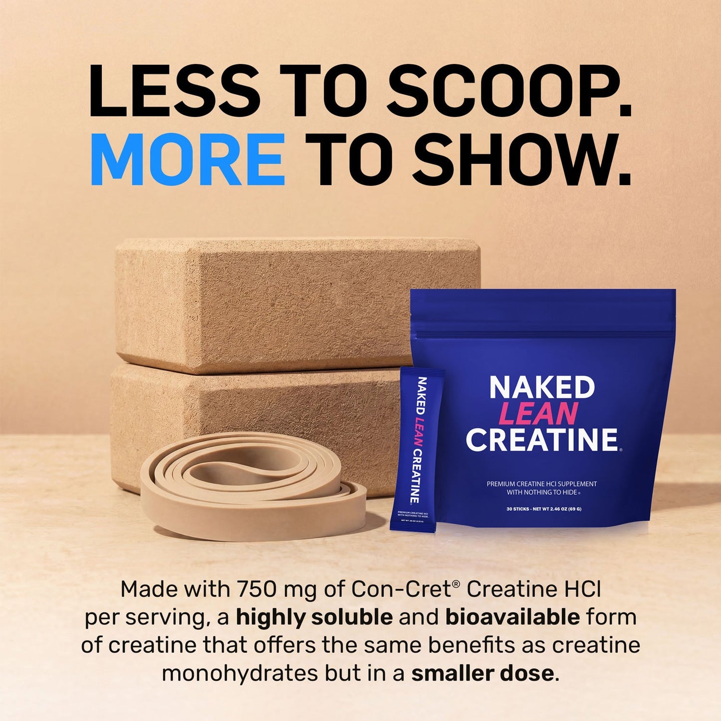Creatine HCl Travel Packets - Stick Packs with a Convenient Training - Day Formula