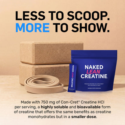 Creatine HCl Travel Packets - Stick Packs with a Convenient Training - Day Formula
