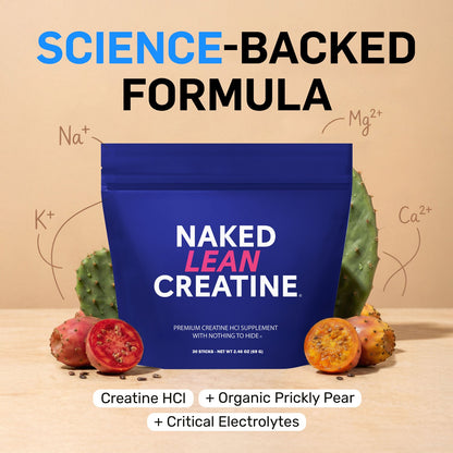 Creatine HCl Travel Packets - Stick Packs with a Convenient Training - Day Formula