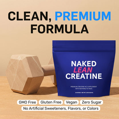 Creatine HCl Travel Packets - Stick Packs with a Convenient Training - Day Formula