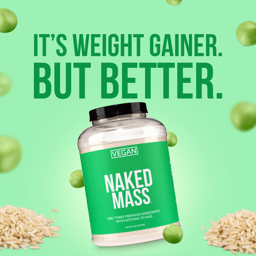 Vegan Mass Gainer Supplement - Unflavored (Vegan) for Easy Protein and Calorie Mixing