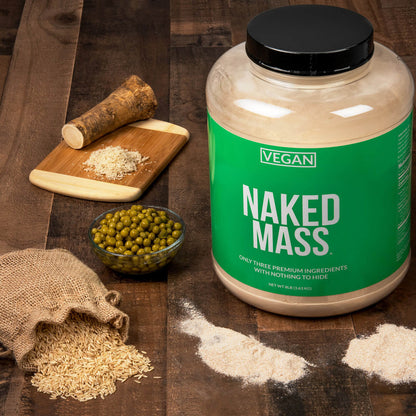 Vanilla Vegan Mass Gainer Supplement - Vanilla (Vegan) for Easy Protein and Calorie Mixing
