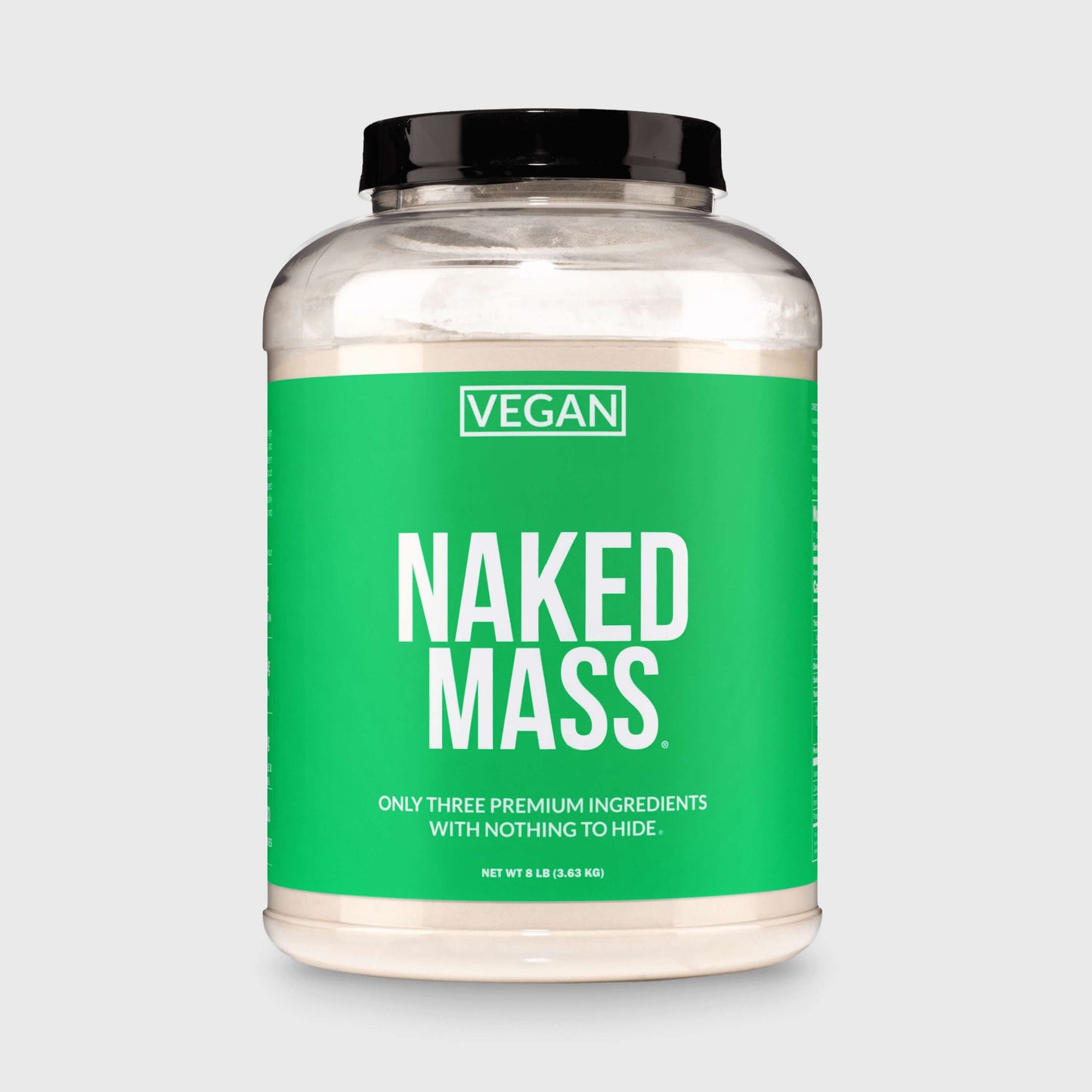 Vegan Mass Gainer Supplement - Unflavored (Vegan) for Easy Protein and Calorie Mixing