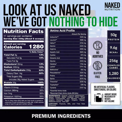 Chocolate Peanut Butter Mass Gainer Protein Supplement - Chocolate PB for Easy Protein and Calorie Mixing