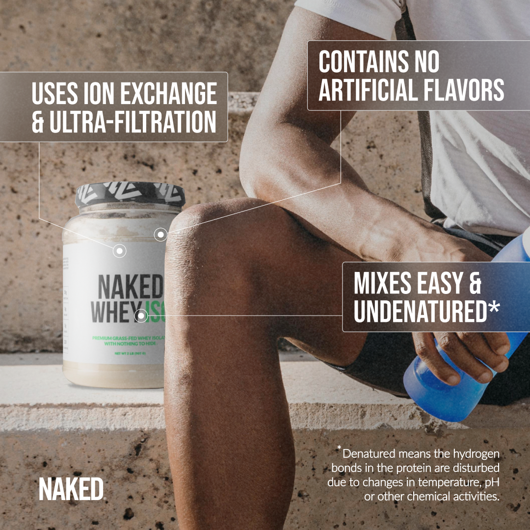 Vanilla Grass - Fed Whey Isolate Protein Powder - Vanilla with a Simple, Easy - Mix Protein Formula
