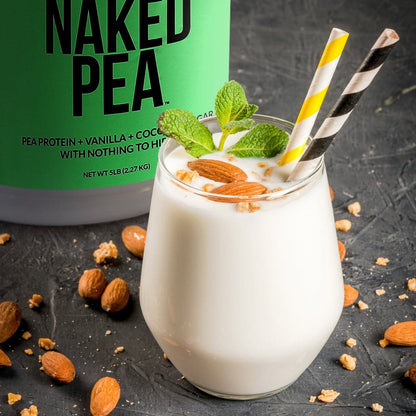 Vanilla Pea Protein Powder - Vanilla - Standard Size with a Simple, Easy - Mix Protein Formula