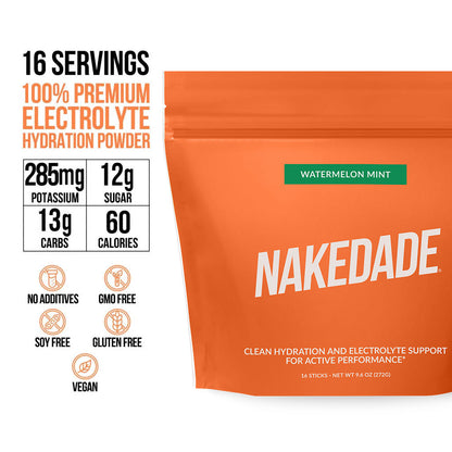 Electrolytes Powder Packets - Watermelon Mint - Watermelon Mint with an Easy - Mix Electrolyte Formula