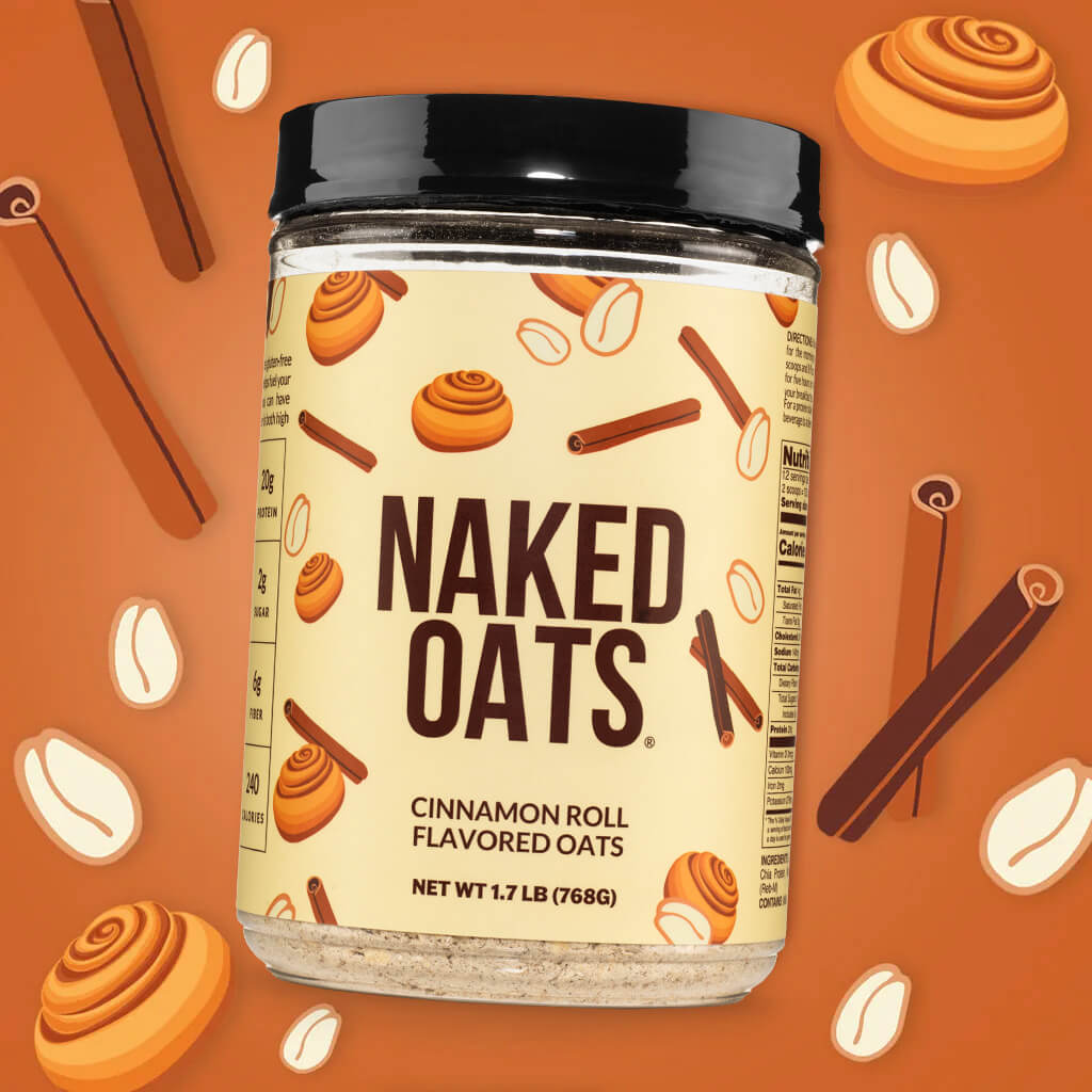 Cinnamon Roll Protein Oats - Cinnamon Roll for Convenient High - Protein Mornings
