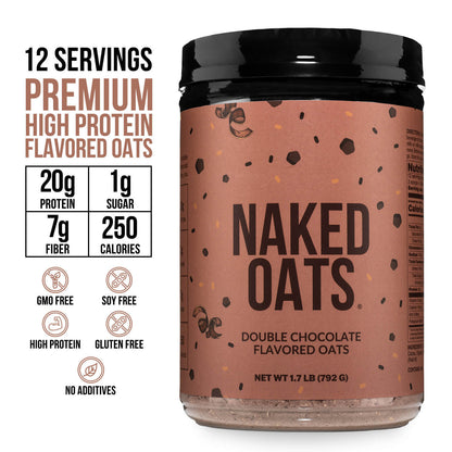 Double Chocolate Protein Oats - Double Chocolate for Convenient High - Protein Mornings