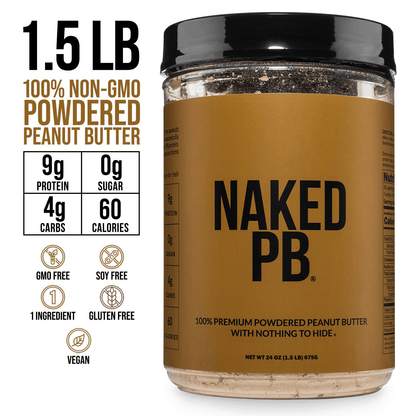 Powdered Peanut Butter - PB - 1.5 LB with a Simple, Easy - Mix Protein Formula