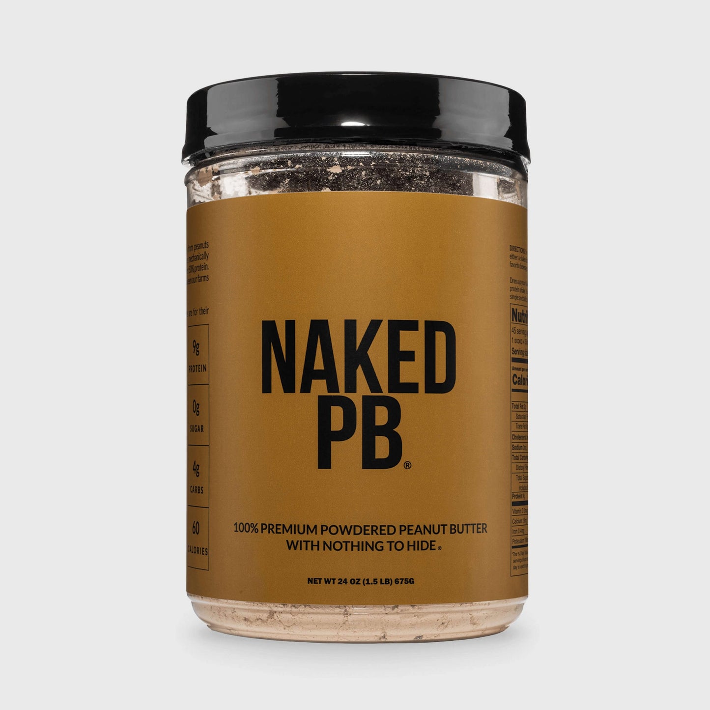 Powdered Peanut Butter - PB - 1.5 LB with a Simple, Easy - Mix Protein Formula