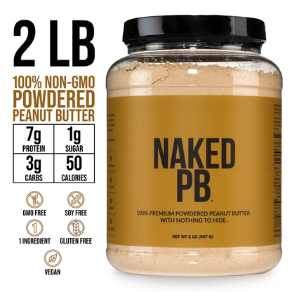 Powdered Peanut Butter - PB - 2 LB with a Simple, Easy - Mix Protein Formula