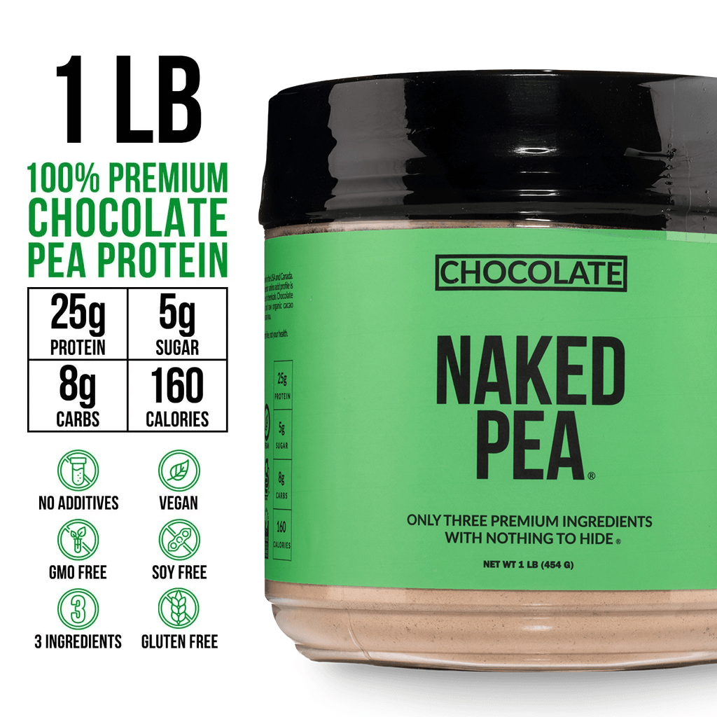 Chocolate Pea Protein Powder - Chocolate - Compact Size with a Simple, Easy - Mix Protein Formula