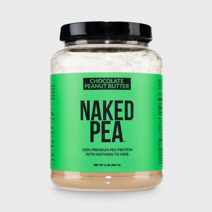 Chocolate Peanut Butter Pea Protein Powder - Chocolate PB - Chocolate Formula with a Simple, Easy - Mix Protein Formula