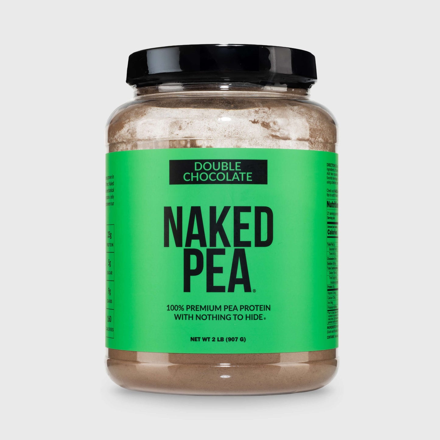 Double Chocolate Pea Protein Powder - Double Chocolate with a Simple, Easy - Mix Protein Formula