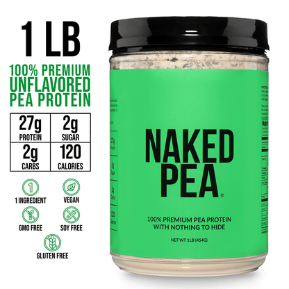 Pea Protein Powder 1lb - Unflavored with a Simple, Easy - Mix Protein Formula