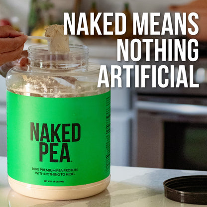 Pea Protein Powder - Unflavored - Standard Size with a Simple, Easy - Mix Protein Formula