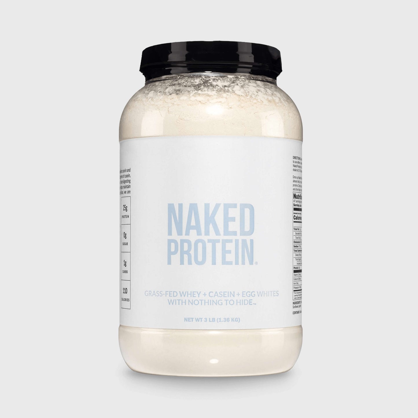 Protein Powder Blend - 3LB Egg Whey and Casein Protein Blend - 3LB with a Simple, Easy - Mix Protein Formula