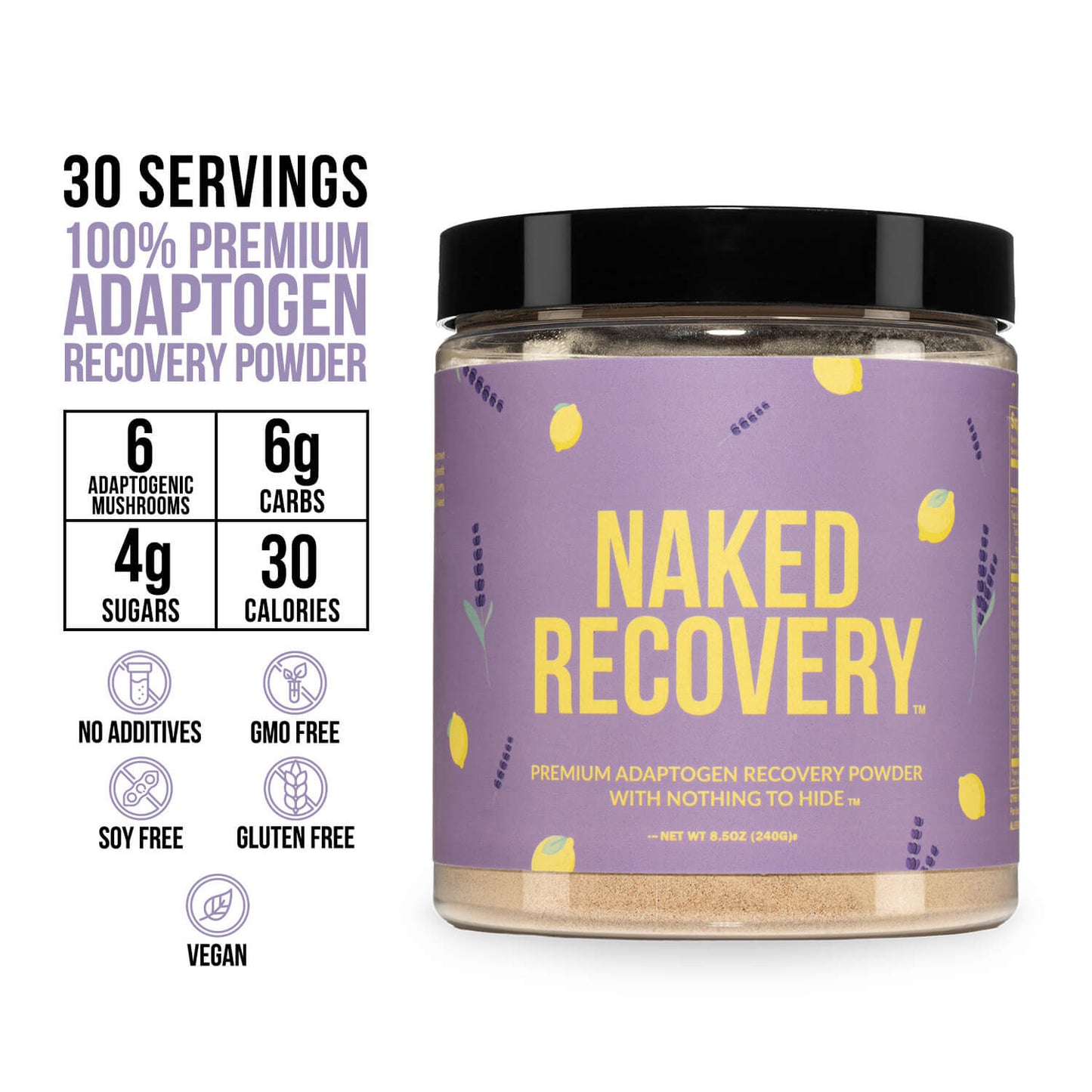 Mushroom Blend Supplement with Tart Cherry and Lemon Balm with a Convenient, Easy - Use Formula
