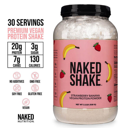 Strawberry Banana Protein Shake - Strawberry Banana with Protein in an Easy - to - Mix Format
