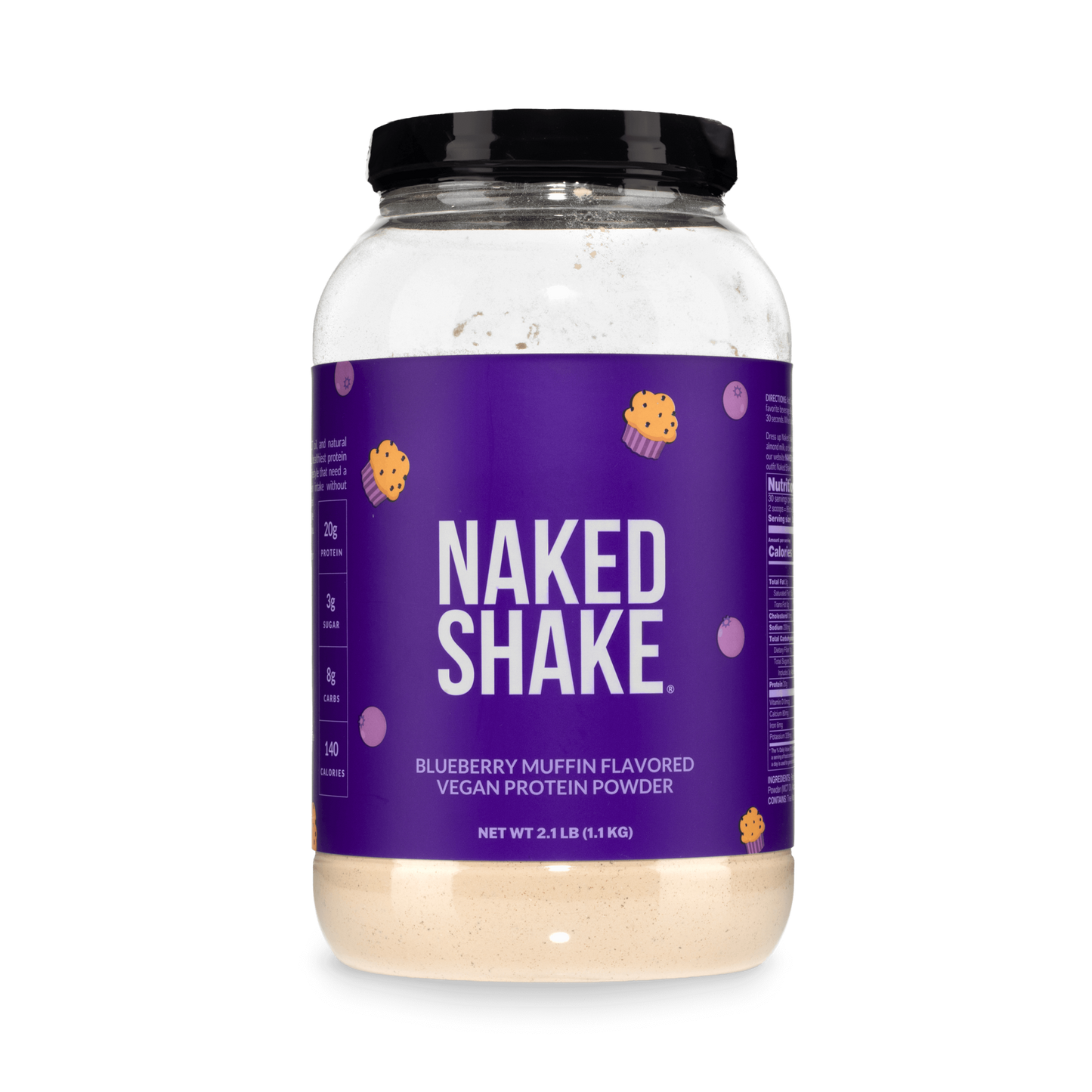 Blueberry Muffin Protein Shake - Blueberry Muffin with Protein in an Easy - to - Mix Format